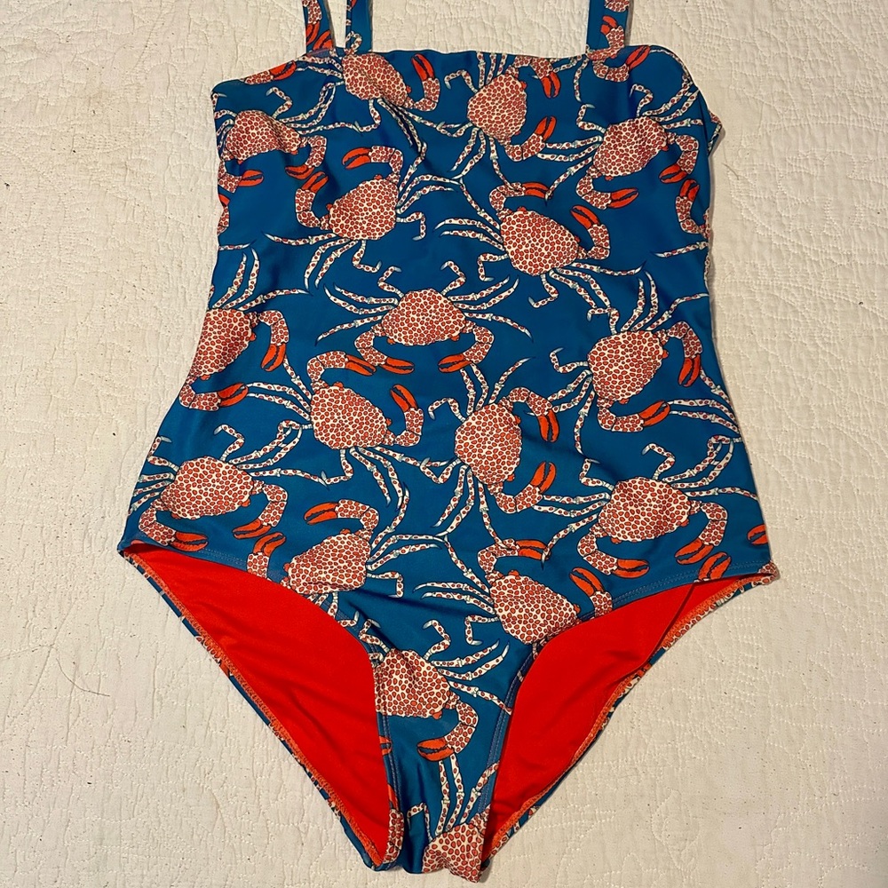 Nani Chesapeake Bay Harbor One Piece Swimsuit with adorable crab print - Picture 2 of 12